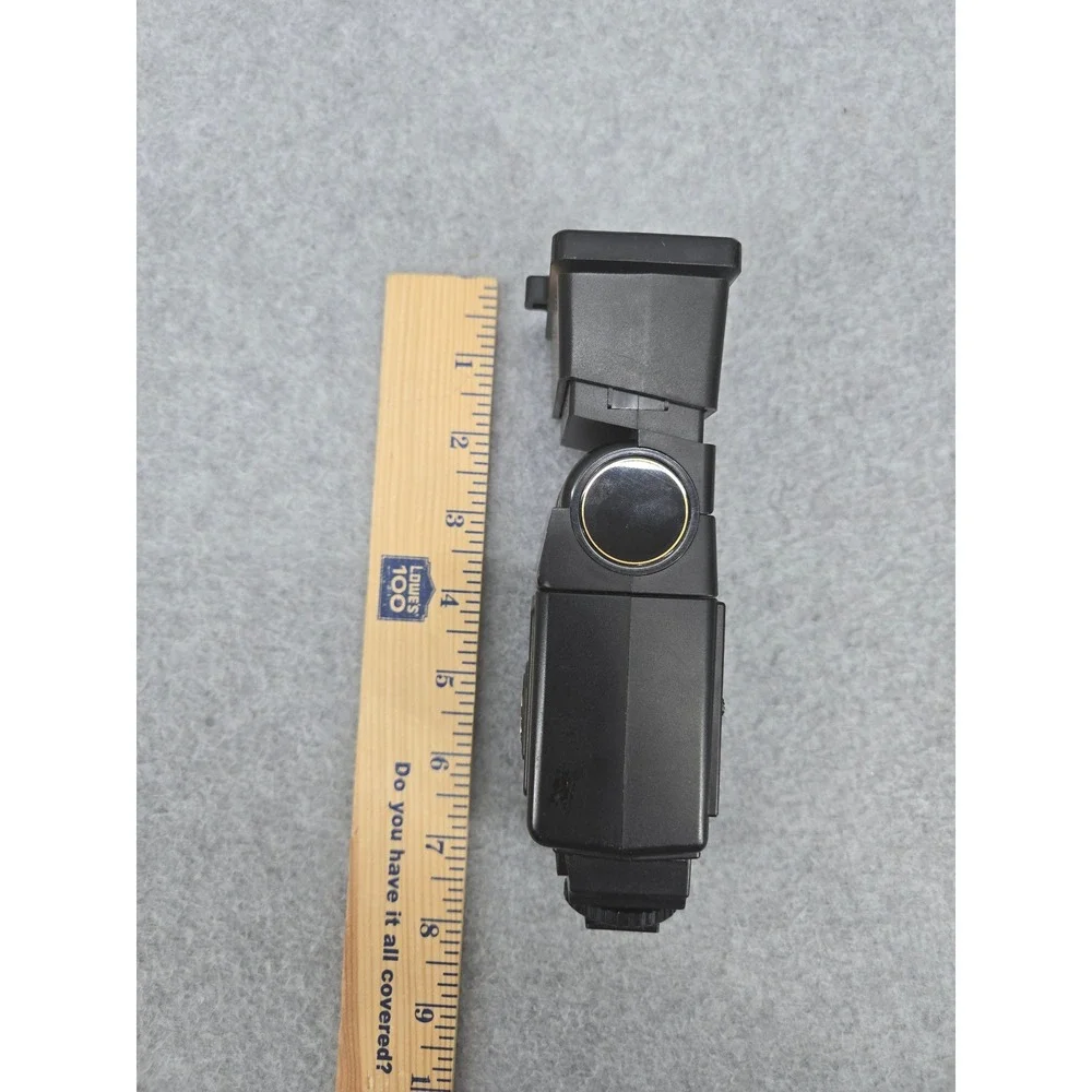 Sunpak Auto Zoom 333 D Thyristor Flash Nikon NE-2D Black Made in Japan